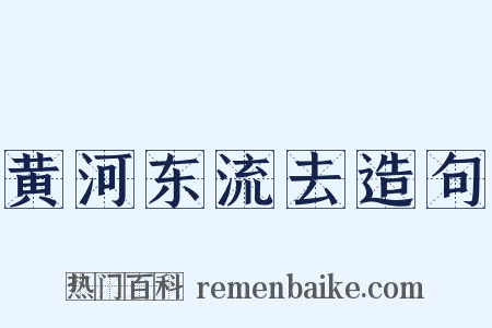 黄河东流去造句是什么意思的图片